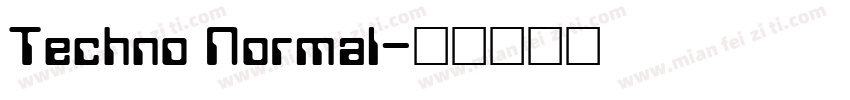 Techno Normal字体转换
